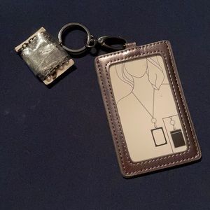 FINAL SALE ⭐️silver ID badge holder⭐️